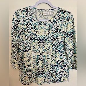 EUC Weekends by Chico’s 3/4 Sleeve Women’s Size 0 (S)